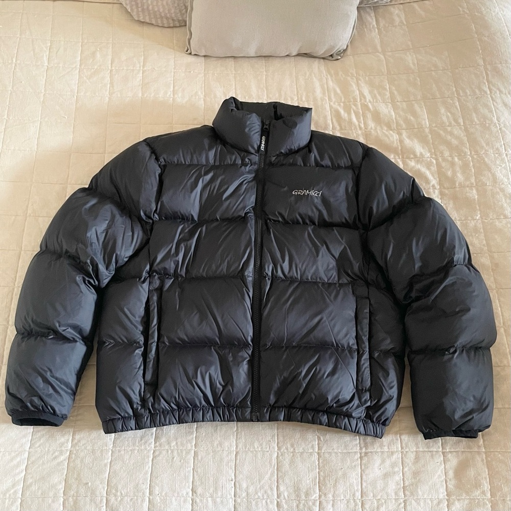 Gramicci Black Down Puffer Jacket, Unisex Size XS